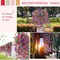 6 Pack Artificial Hanging Flowers Fake Hanging Plants Purple Lotus